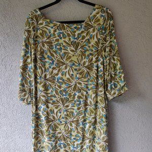 J Jill Print Rayon Dress NWOT